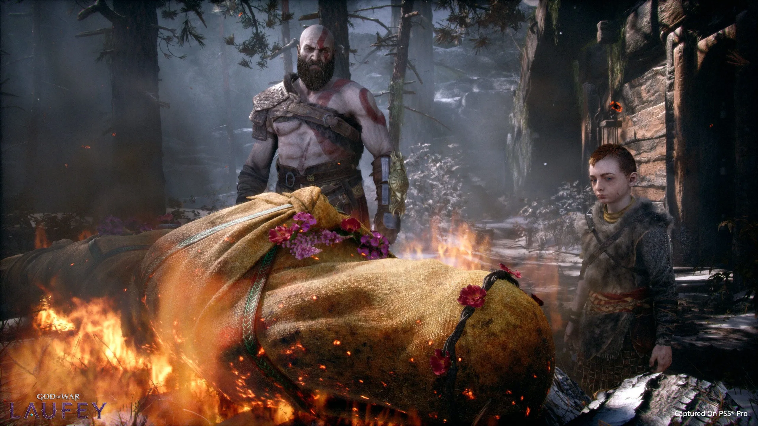 Faye (Laufey) character render in God of War Laufey